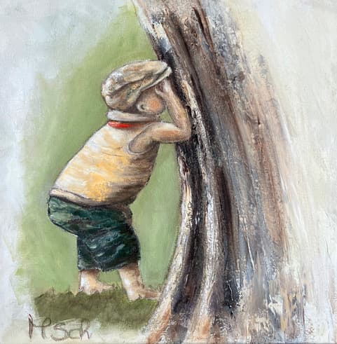Gemälde 6, 30 × 30 cm, von Monika Schweiter-Pezzola