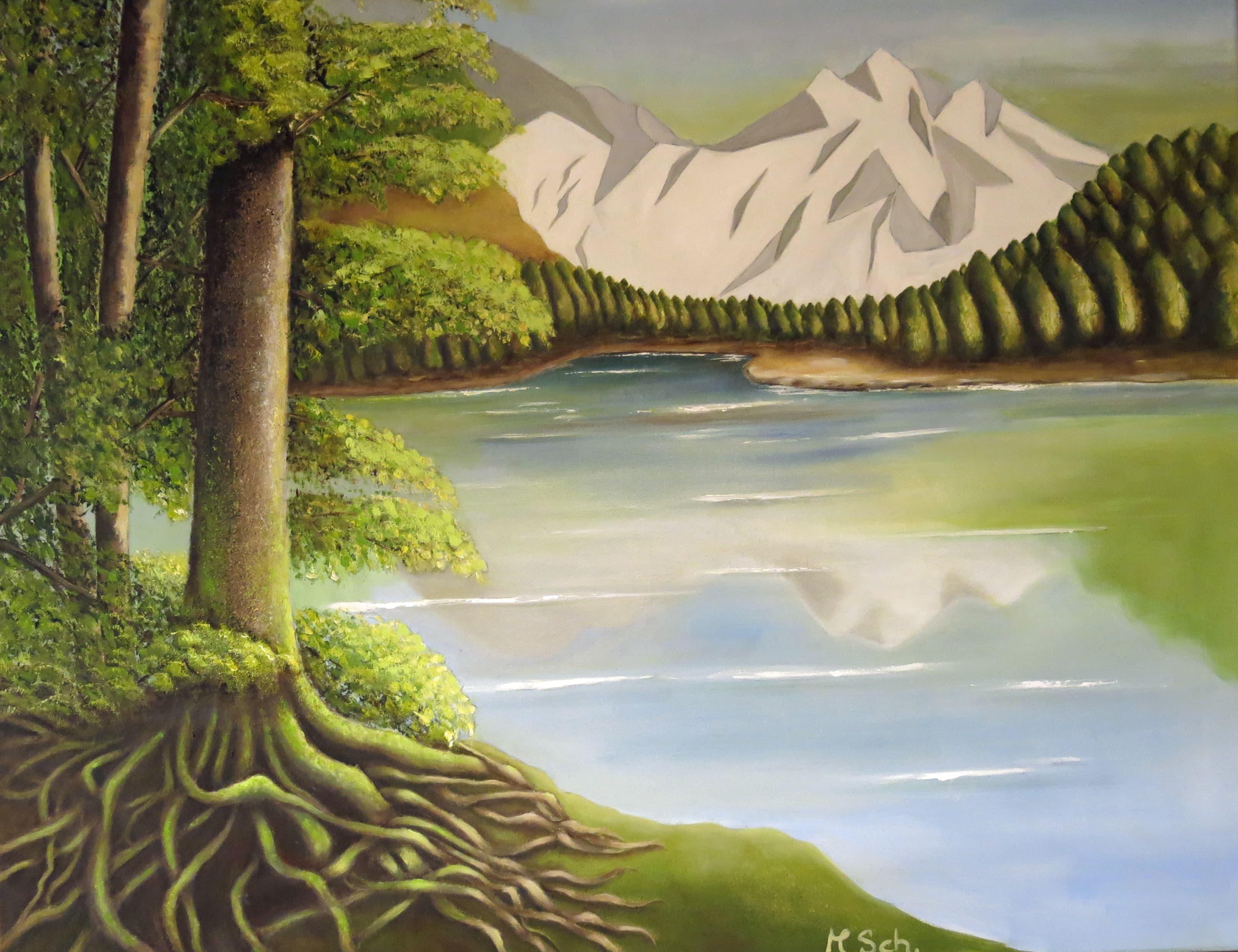 Gemälde 8, 100 × 80 cm, von Monika Schweiter-Pezzola
