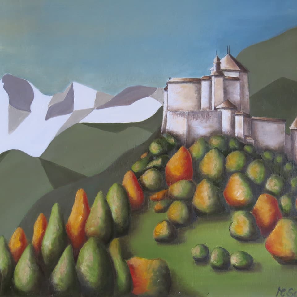 Gemälde 14, 60 × 60 cm, von Monika Schweiter-Pezzola